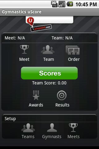 Android application Gymnastics Meet uScore screenshort