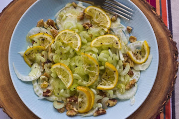 Fennel-Celery Salad with Meyer Lemon and Walnuts