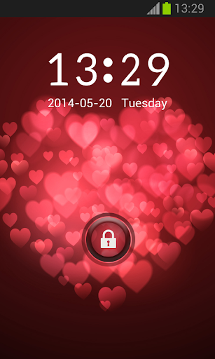 Lock Screen Love Red