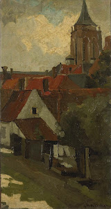 RIJKS: George Hendrik Breitner: The Tower of Gorkum 1908