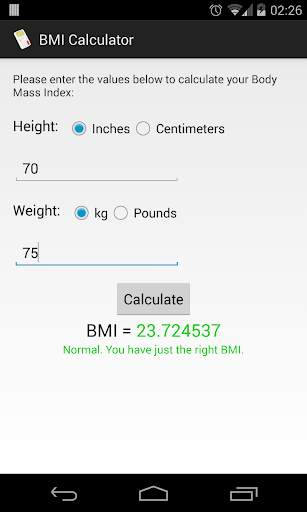 BMI Calculator