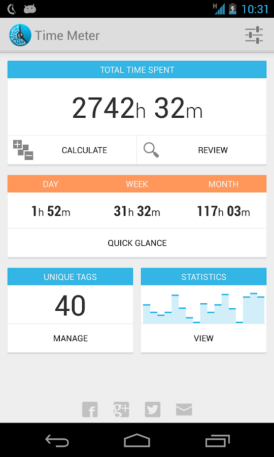 Timesheet Time Meter (Tracker) - screenshot