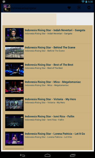 Indonesia Rising Star Video