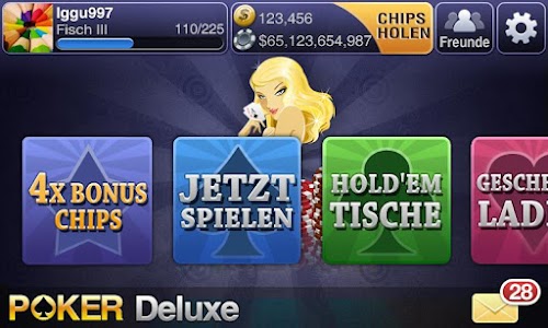 Android application Deutsch Texas Poker Deluxe screenshort