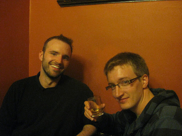 Joe and Sean in a local bar we found in Edinburgh that had amazing live Scottish folk music.