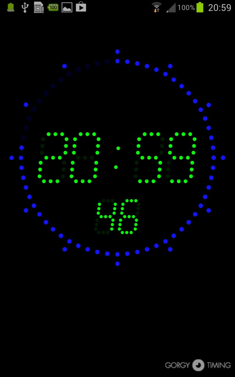 Android application Gorgy Timing LEDI® Clock screenshort