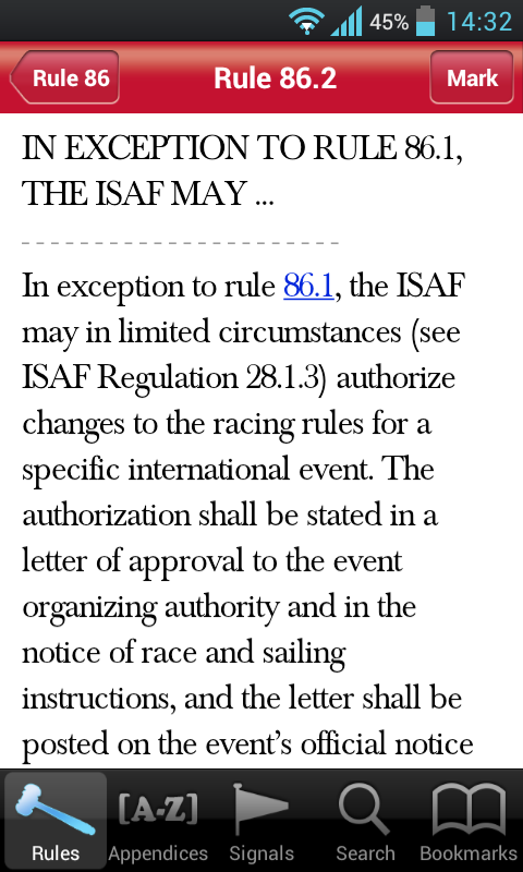 The Racing Rules of Sailing Screen 3