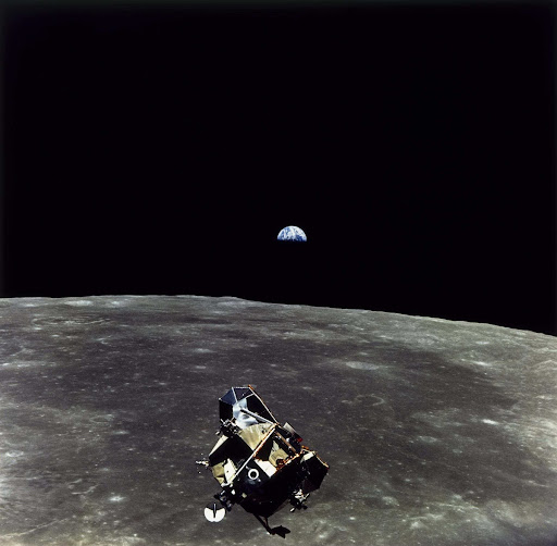 Mission: Apollo-Saturn 11: Lunar module, Eagle, returns to command/service module, Columbia, after the first lunar landing