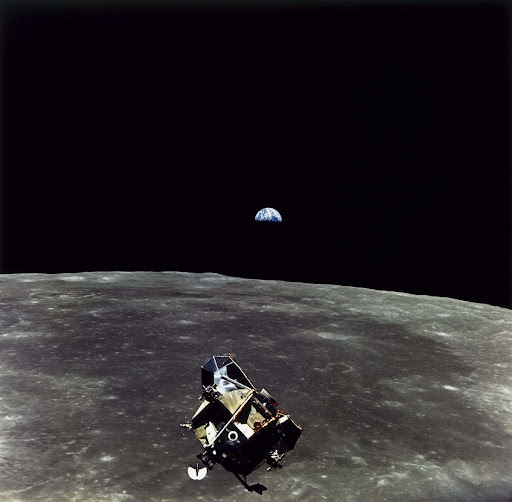 Mission: Apollo-Saturn 11: Lunar module, Eagle, returns to ...