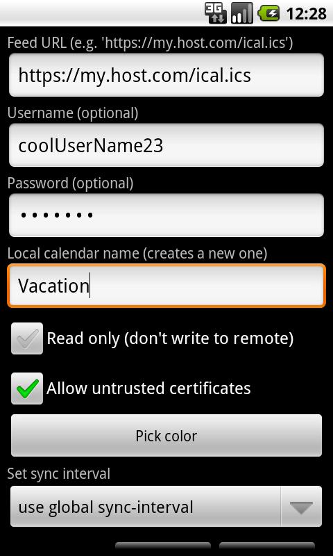 ICSSync Unlocker Screen 2