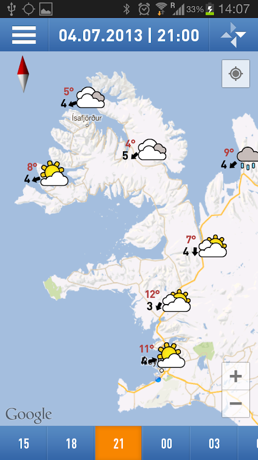   Veður se skermkiekie 