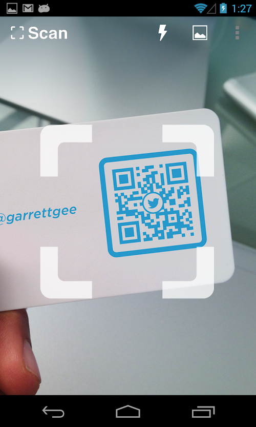 Android application Scan - QR and Barcode Reader screenshort