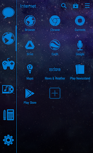 Free Download Stamped Blue Pack SL Theme APK for PC