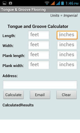 Tongue Groove Calculator