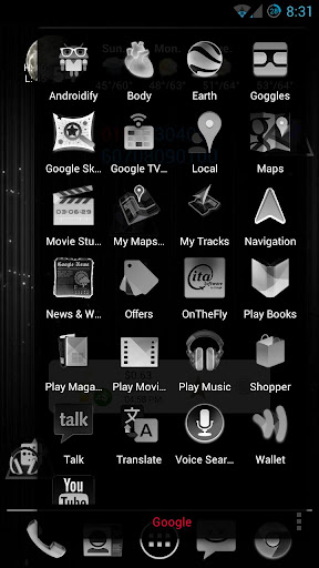 【免費個人化App】Black & White Icon THEME★FREE★-APP點子