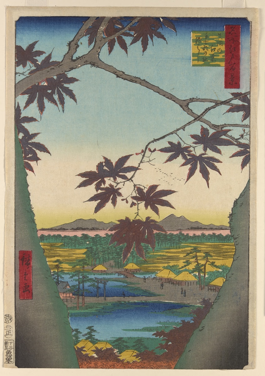 Meisho Edo Hyakkei Manma No Momiji Artist Utagawa Hiroshige Google Arts Culture
