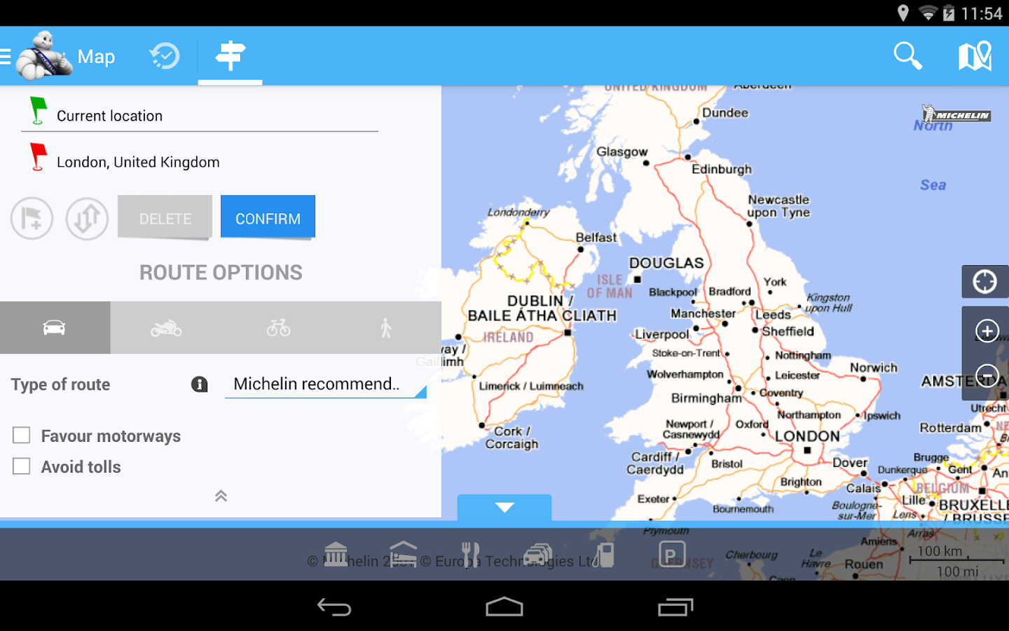 ViaMichelin Route planner,maps - Android Apps on Google Play