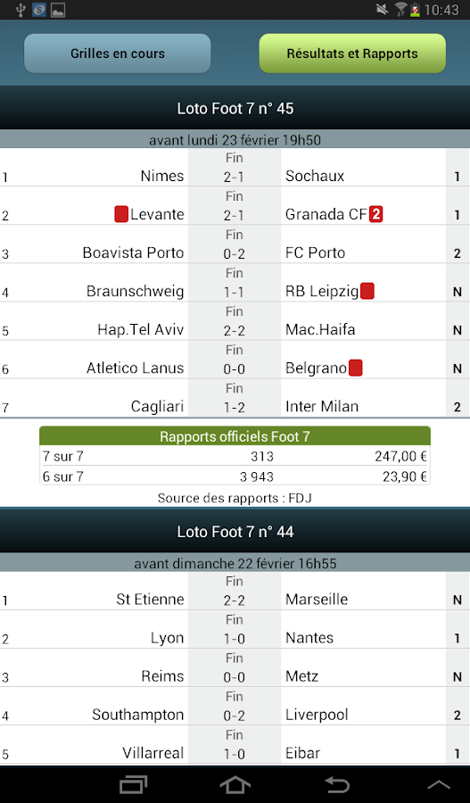 LF7&15 Livescore Pronosoft Android Apps on Google Play