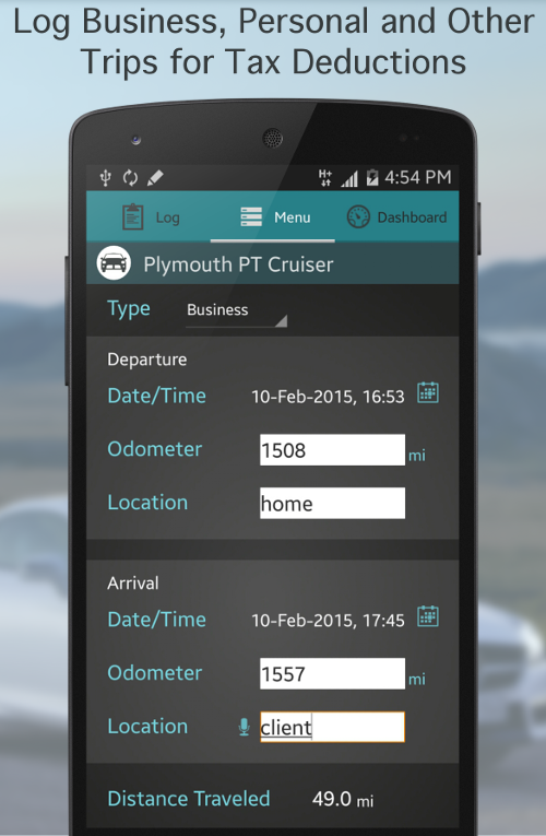 Fuel Buddy Car Mileage Log screenshot