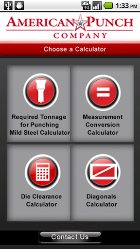 American Punch Tonnage Calc.