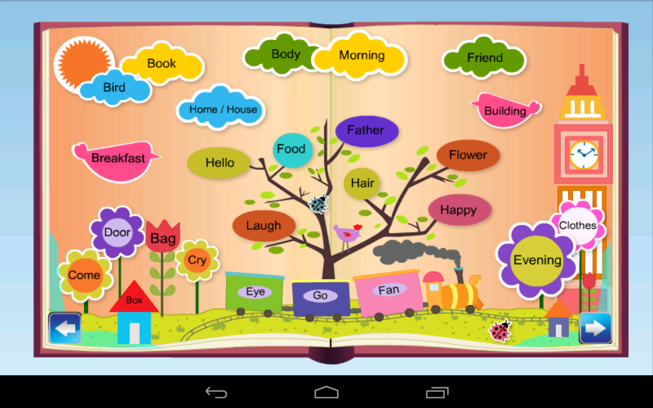 Worksheets At Words For Kids kids english to hindi words android apps on google play screenshot