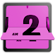 3D Animated Flip Clock PINK