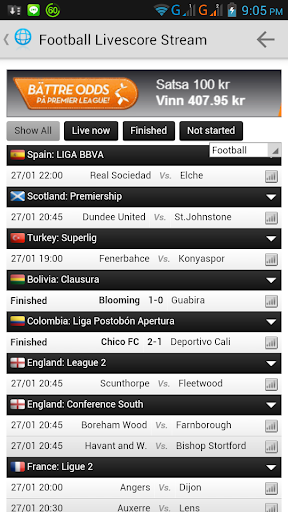 Football Live Score Stream