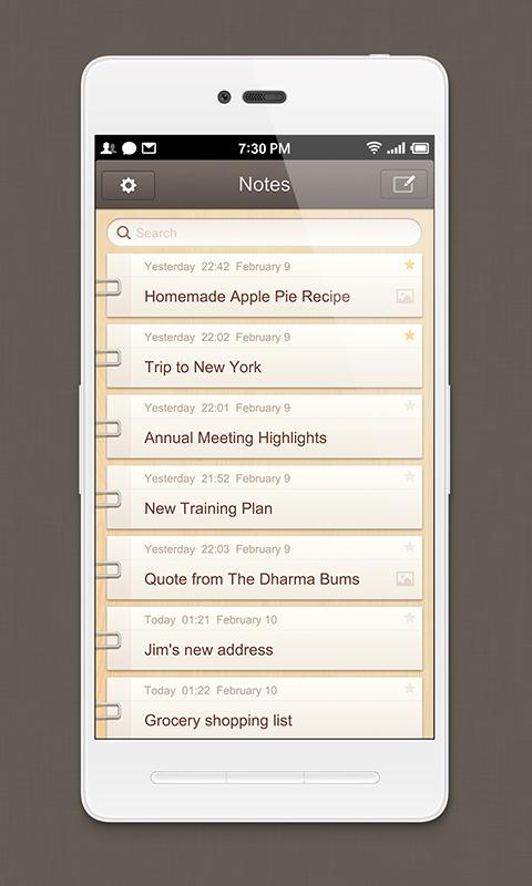 Android application Smartisan Notes - Notepad Memo screenshort