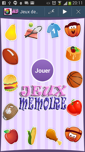 JEUX DE MÉMOIRE