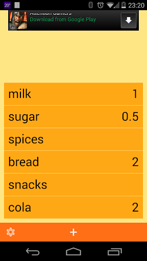 ListApp - grocery or TODO list