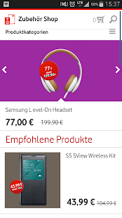 Android-Anwendung Vodafone Accessories Screenshot
