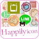 happilyicon（アイコン着せ替えアプリ）