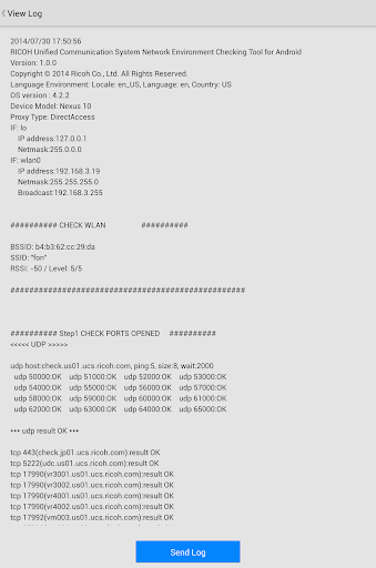 RICOH UCS Network Check Tool 1.0.2 Windows u7528 6