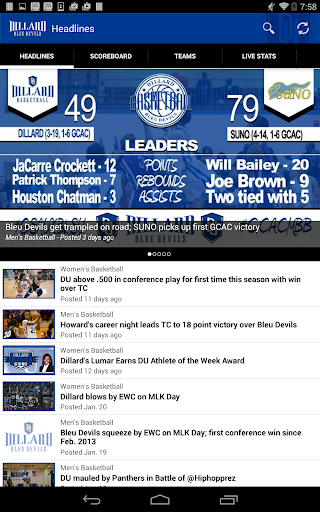 【免費運動App】Dillard University Athletics-APP點子