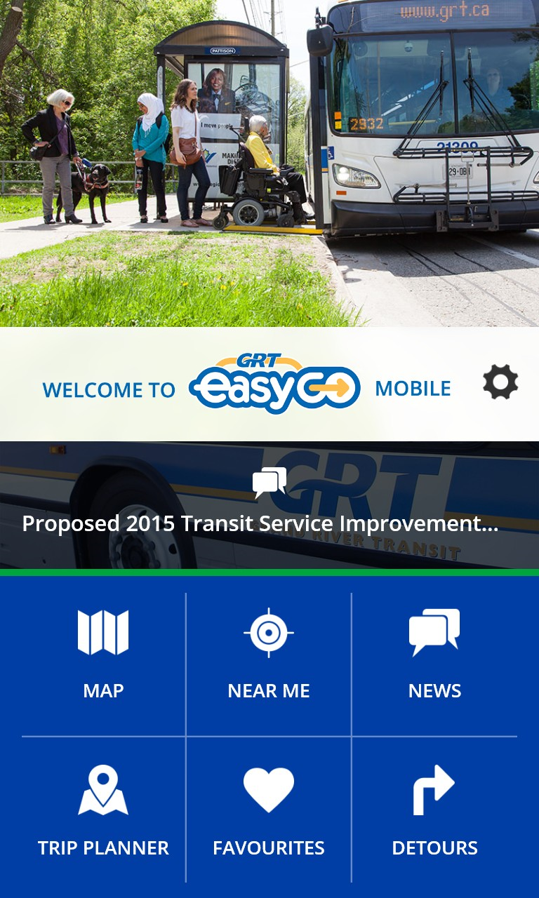 GRT easyGO Screen 1