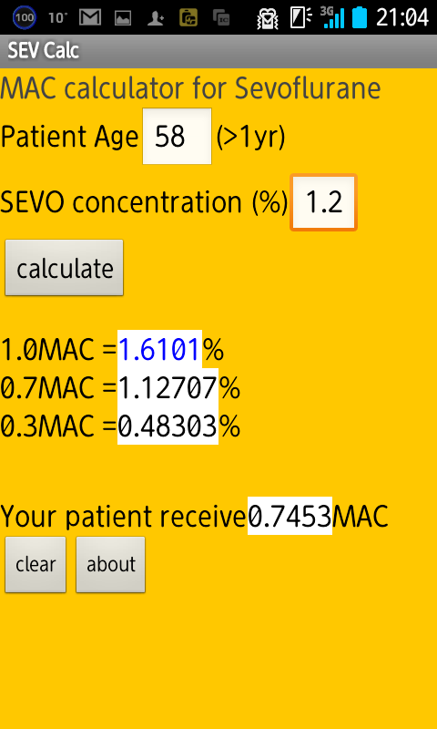 SEV Calc Screen 2