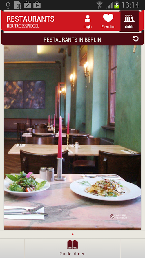 Android application Restaurants in Berlin screenshort