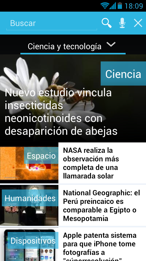   EFE Digital noticias: captura de pantalla 