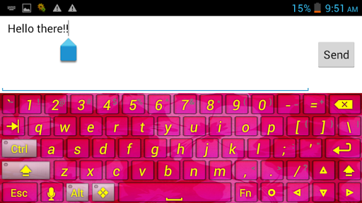 愛粉紅色的主題鍵盤