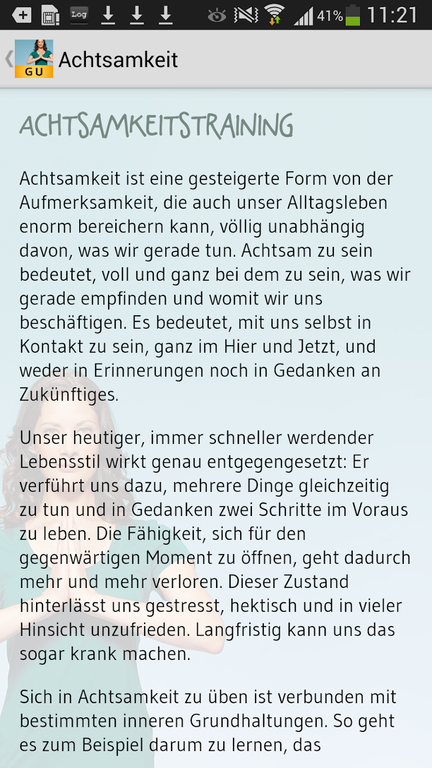 Achtsamkeitstraining Screen 3