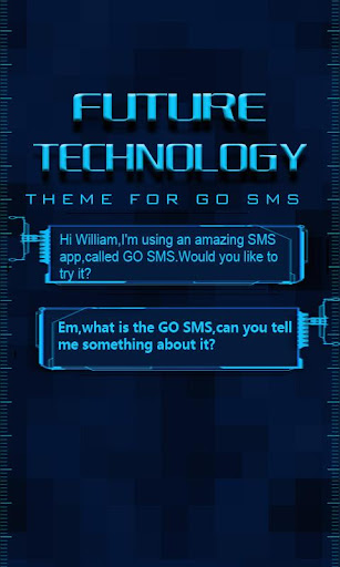 【免費個人化App】GO SMS FUTURETECHNOLOGY THEME-APP點子