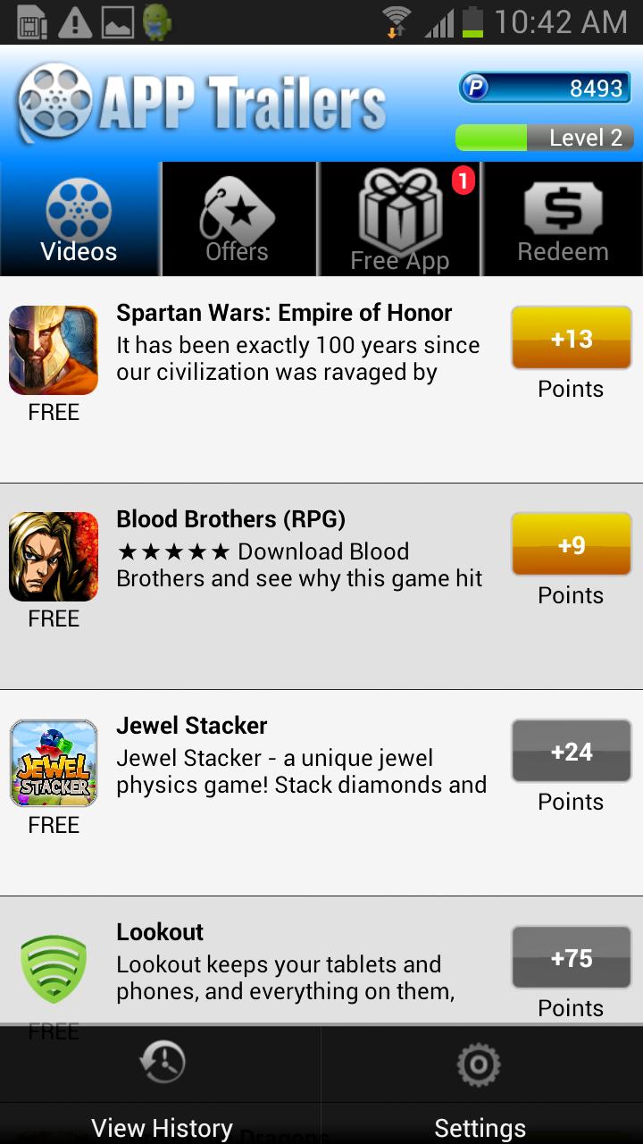 AppTrailers Screen 2