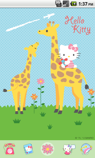 【免費個人化App】Hello Kitty Giraffe Theme-APP點子