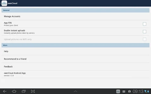 ownCloud - screenshot thumbnail
