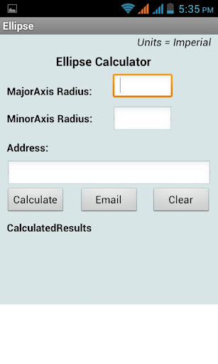 Ellipse Calculator