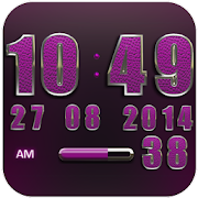 Clock Widget Pink Elephant