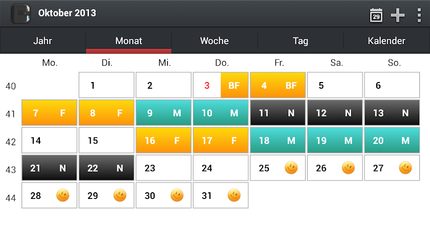 Urlaubsplan Screen 2