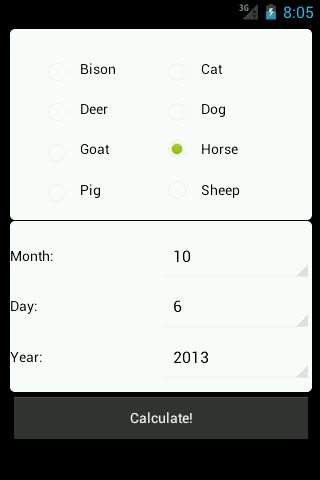 Farm Animal Breeding Calc