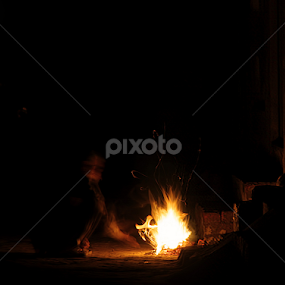 Bonfire by Amir Hameed - City,  Street & Park Street Scenes