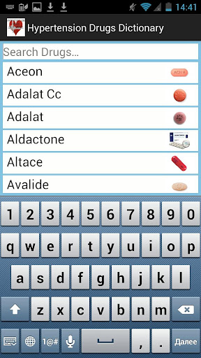 Hypertension Drugs Dictionary